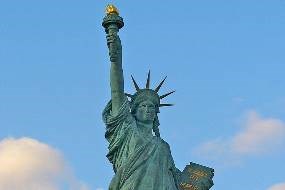 Statue of Liberty on a clear blue day