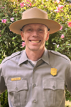 Jim Shultz in National Park Service uniform.