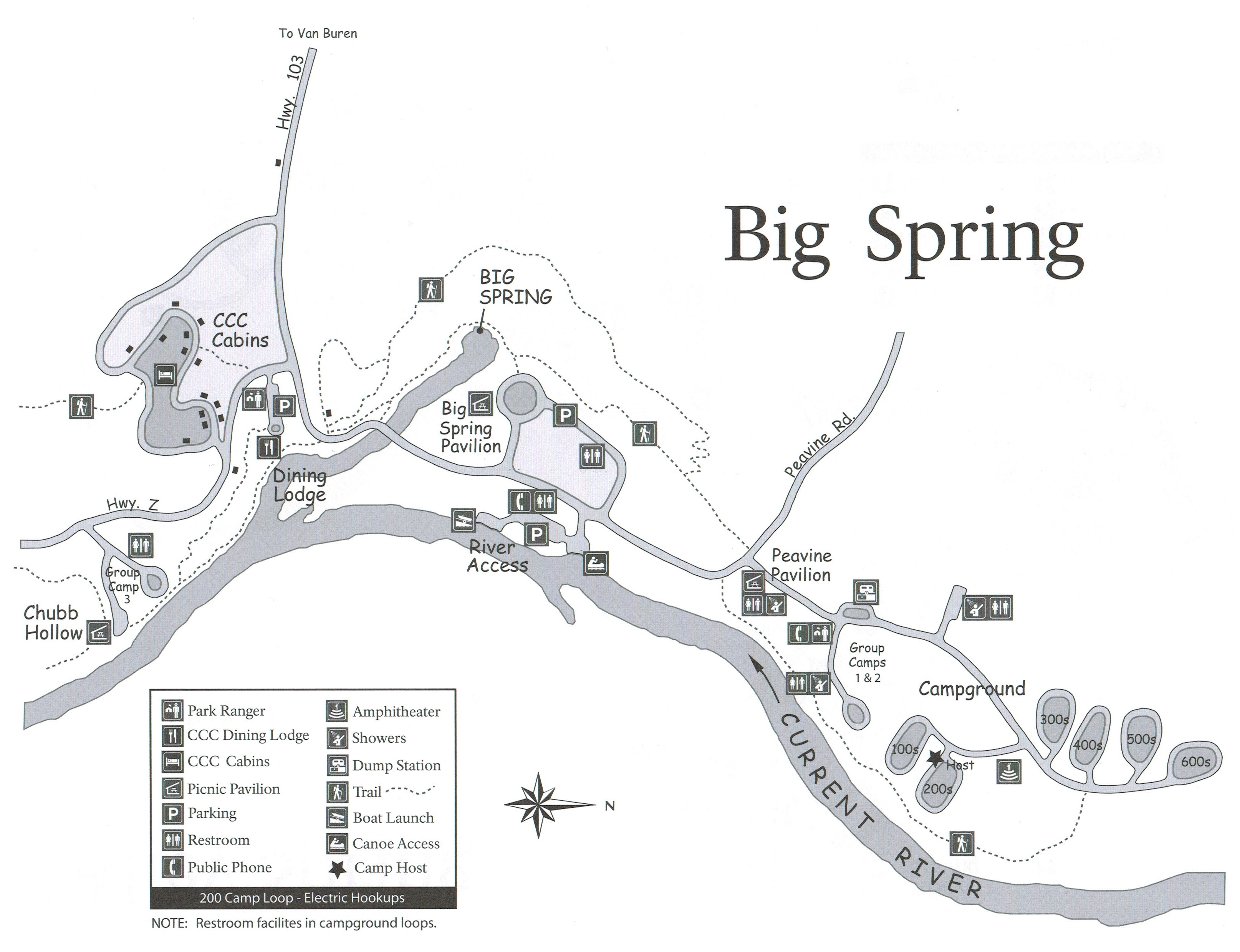 Big Spring Campground Ozark National Scenic Riverways U S