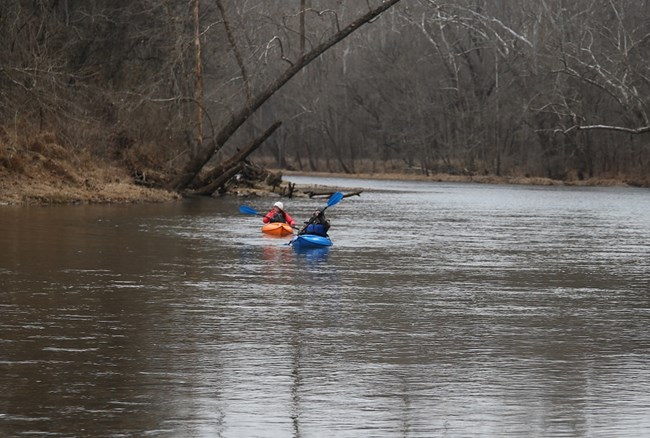 winter kayaking