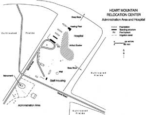 map of hospital and administrative area