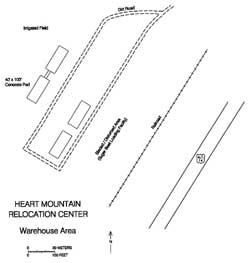map of warehouse area