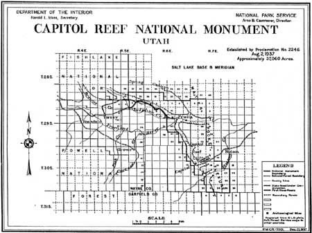 Capitol Reef NM Map