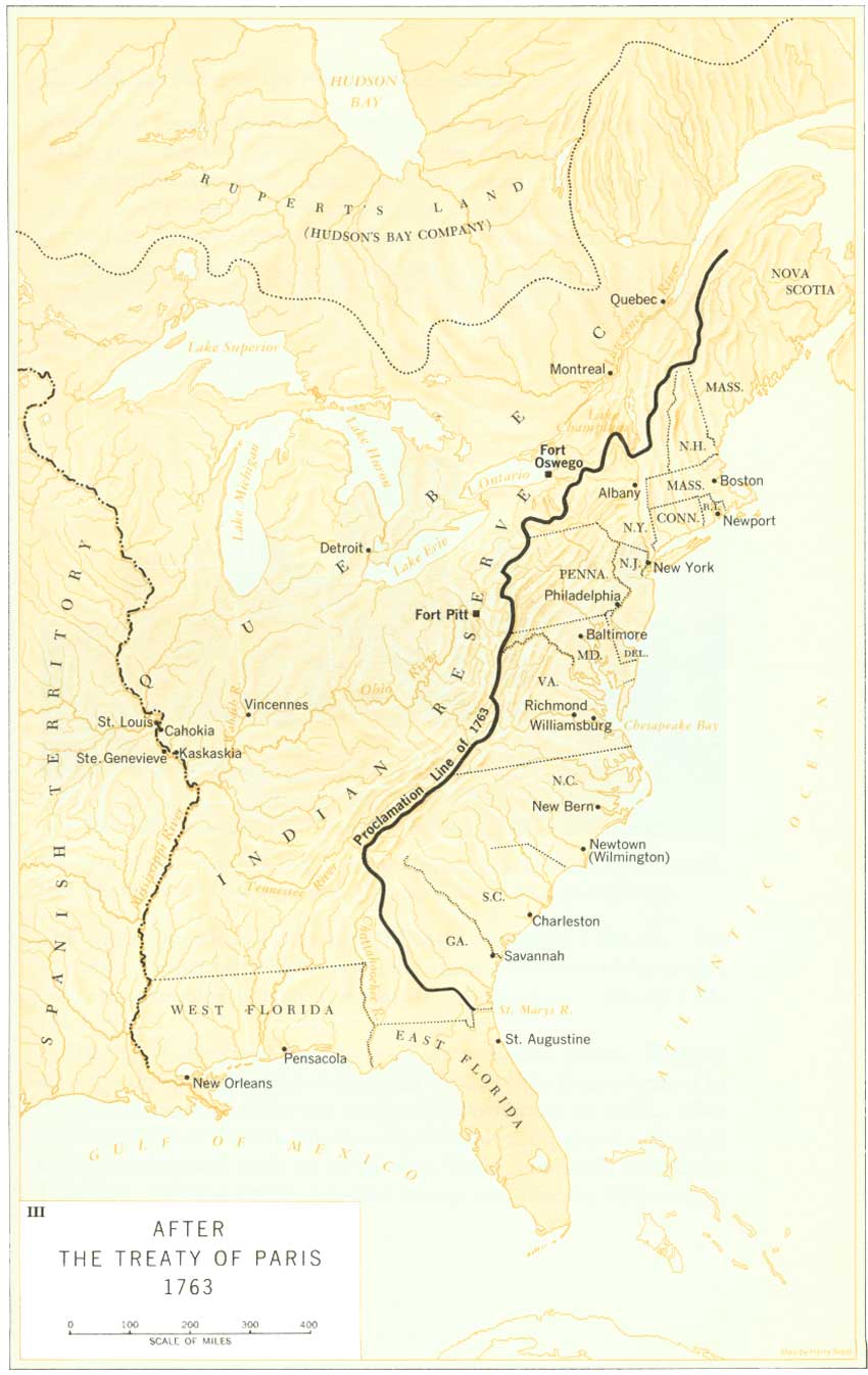 north american land claims 1763 proclamation line