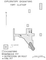 Map of Caywood excavations