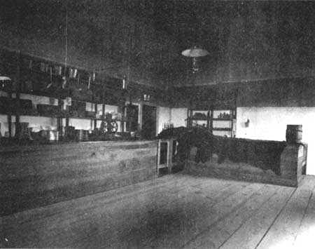 interior of Sutlers Store