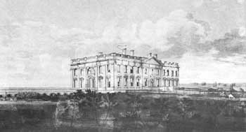 The White House after British attack