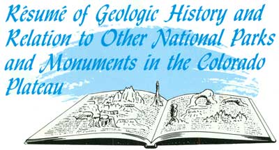 Résumé of Geologic History and Parks