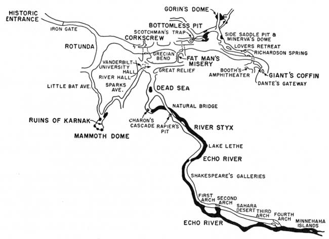 Mammoth Cave Tour Route Map