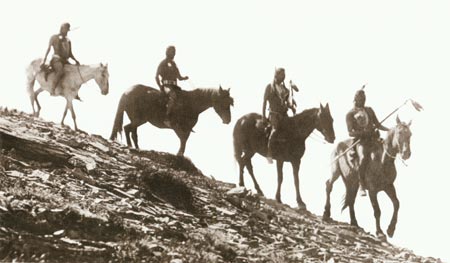 Native Americans on horseback
