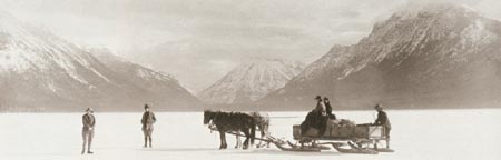 horses and sled