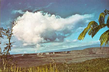 Kilauea's summit caldera and Halemaumau