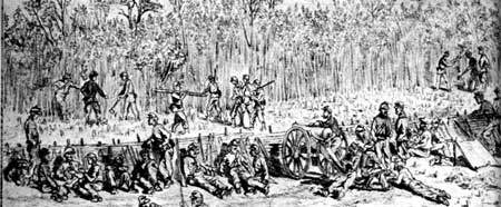 drawing of soldiers