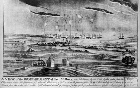 British bombardment of Fort McHenry