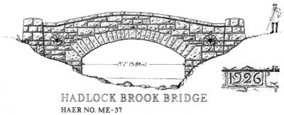 sketch of Hadlock Brook Bridge