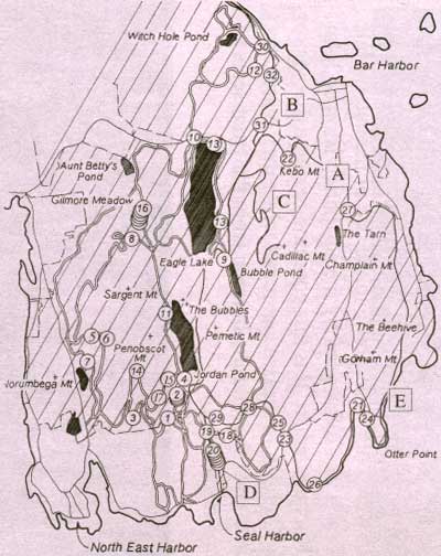 map of Acadia