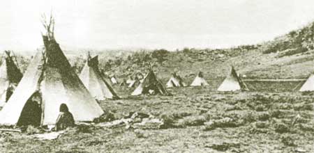 Jicarilla Apache camp