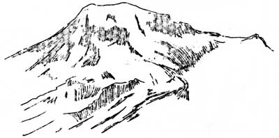 sketch of Mount Rainier