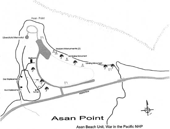 Asan Point map