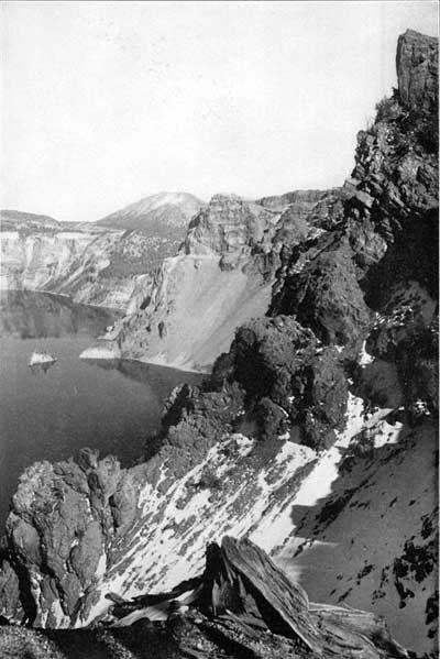 cliffs above lake