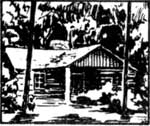 sketch of cabin
