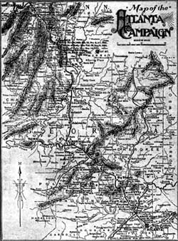 map of the Atlanta Campaign