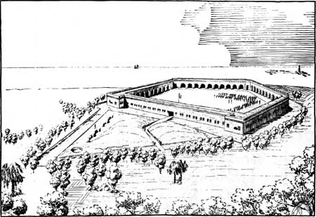 sketch of Fort Pulaski