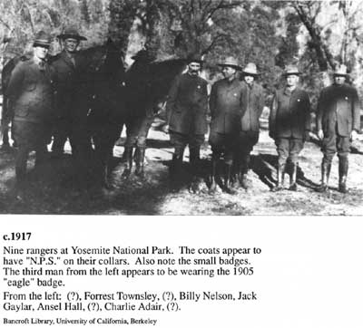Rangers of Yosemite NP, 1917