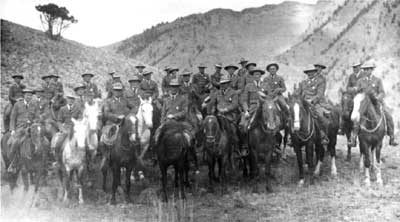 Mounted Yellowstone Park Ranger Force