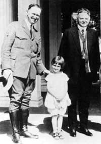 Horace and daughter Marian Albright, Herbert Hoover