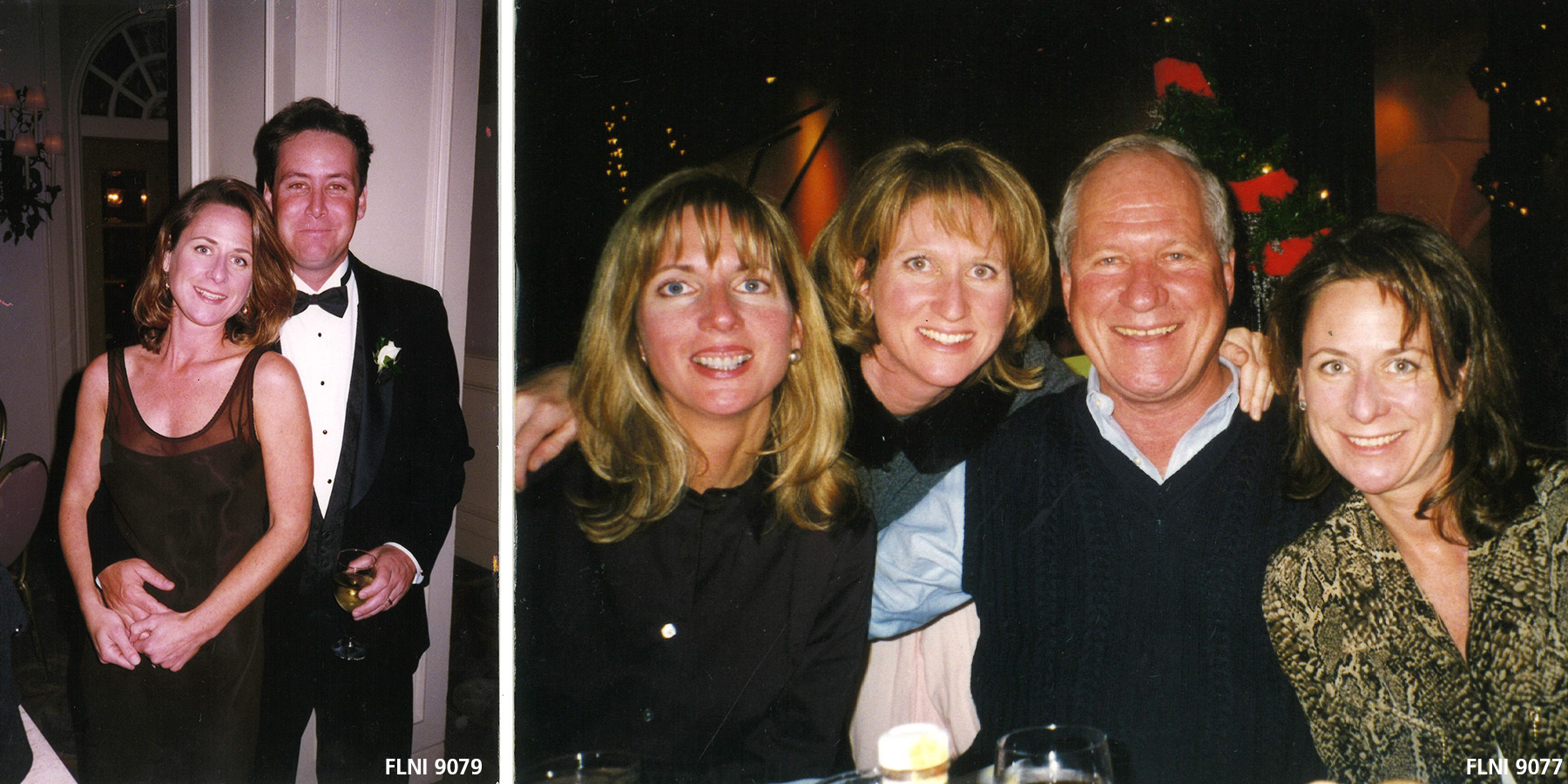 Lauren Catuzzi Grandcolas with family 9079 9077 Two images of Lauren with her husband, and an image of Lauren sitting with three family members.