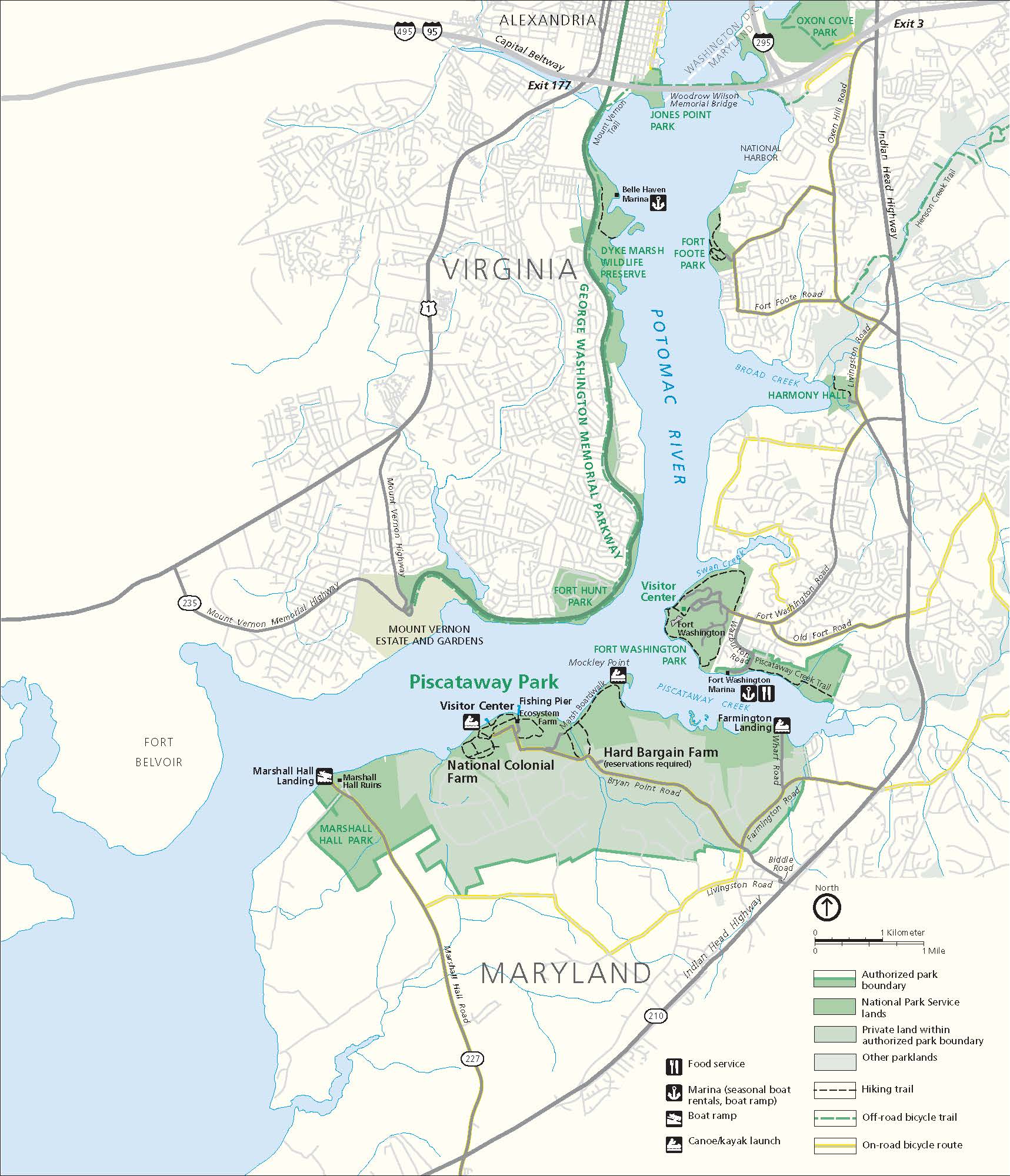 Map of Piscataway Park