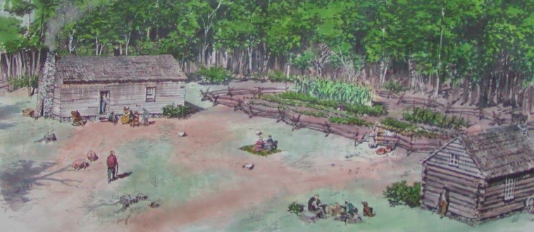 Artist rendition of the Poor House