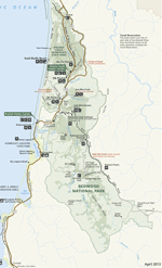 Map Of Redwoods National Park Maps   Redwood National and State Parks (U.S. National Park Service)