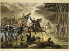 Lithograph of General Kearny's gallant charge, at the Battle of Chantilly