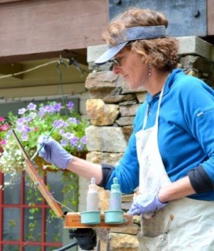 remsberg Claire Remsberg paints en plein aire.