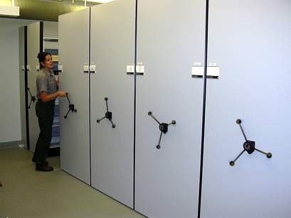 a photo of the high tech storage room