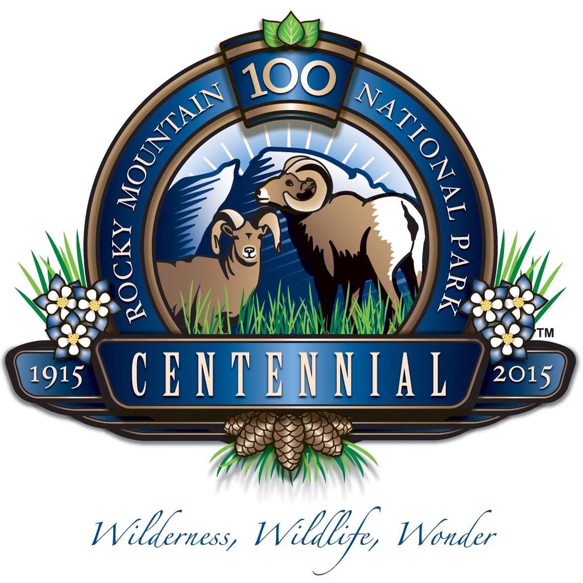  Rocky  Mountain  National Park Unveils Centennial Logo  