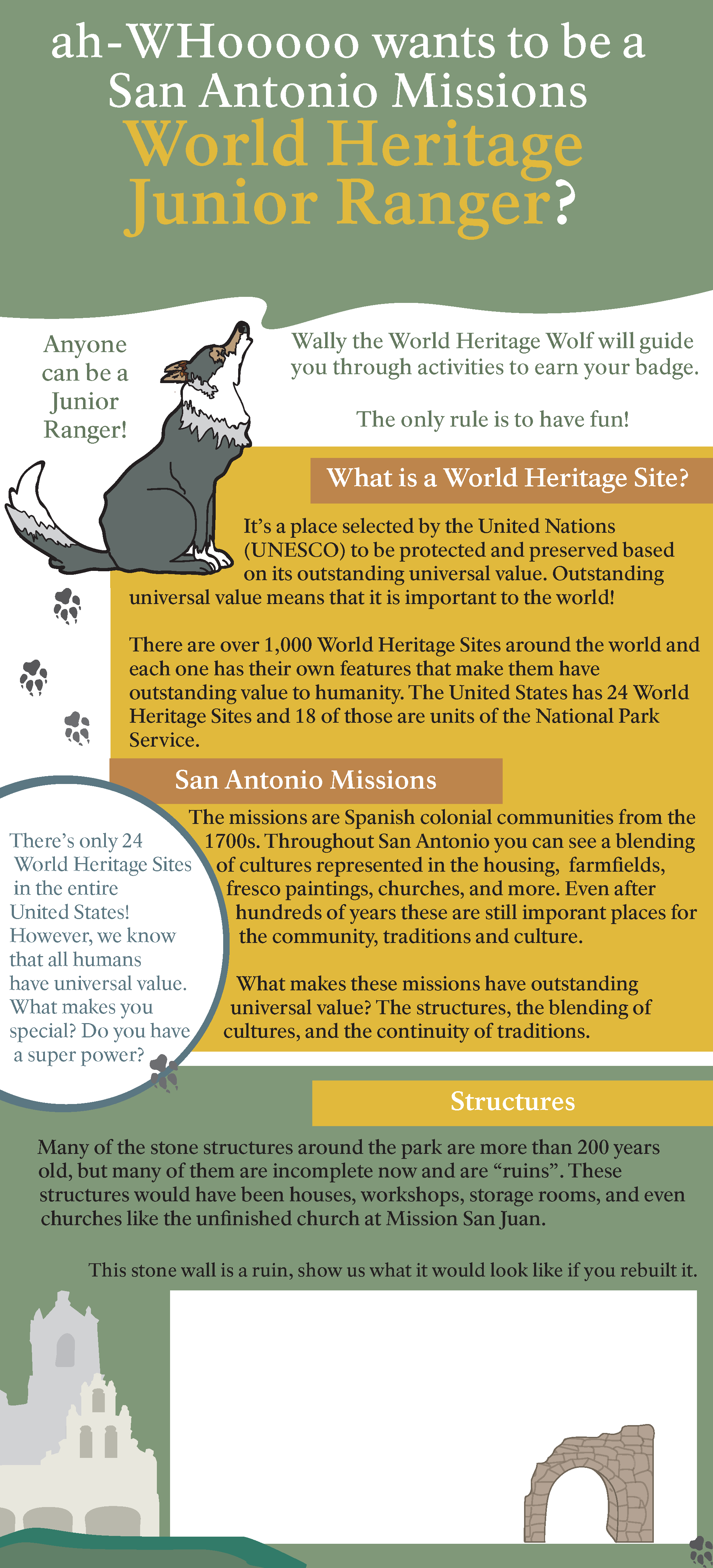 First page of World Heritage Activity Guide