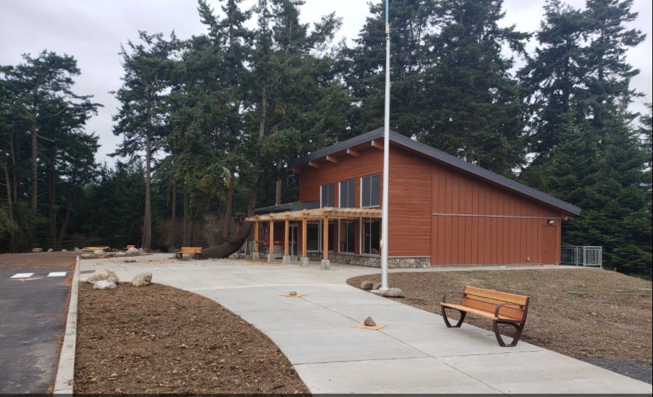 New visitor center from the south
