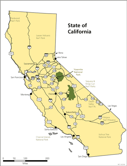 California Map Sequoia National Park Driving Directions   Sequoia & Kings Canyon National Parks (U.S. 