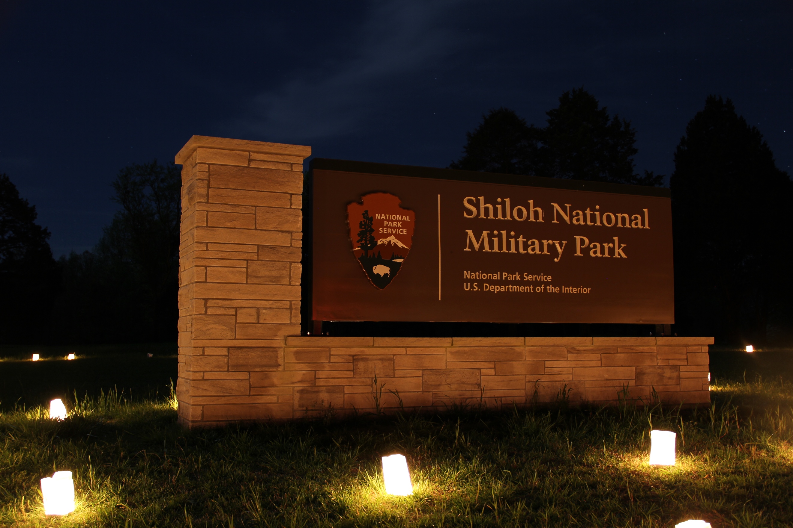 Shiloh's entrance sign