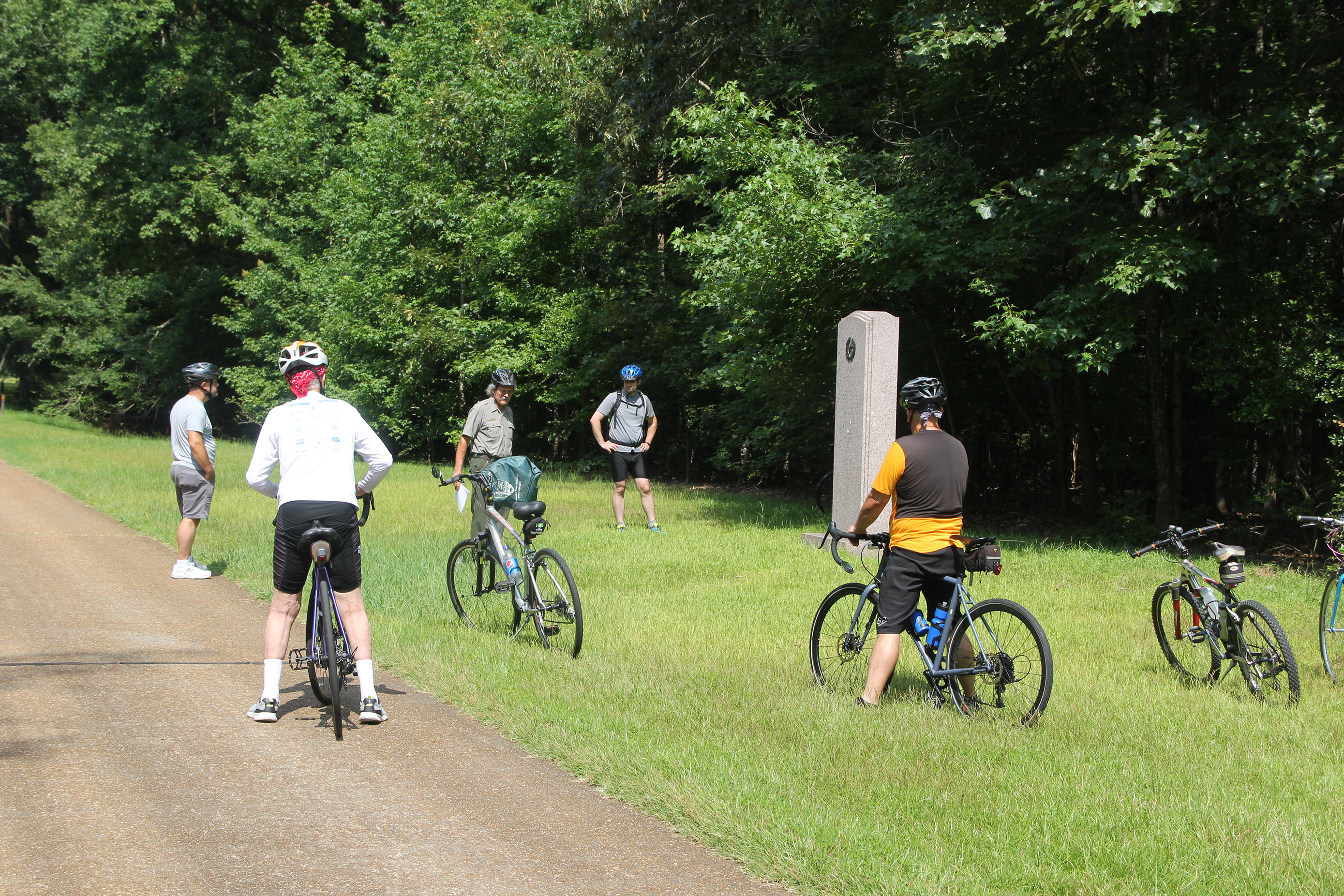 Ranger Leading Bike Tour