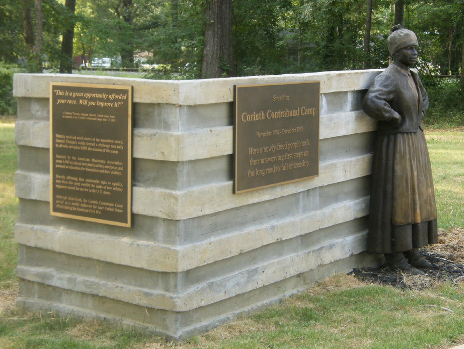 corinth contraband camp entrance