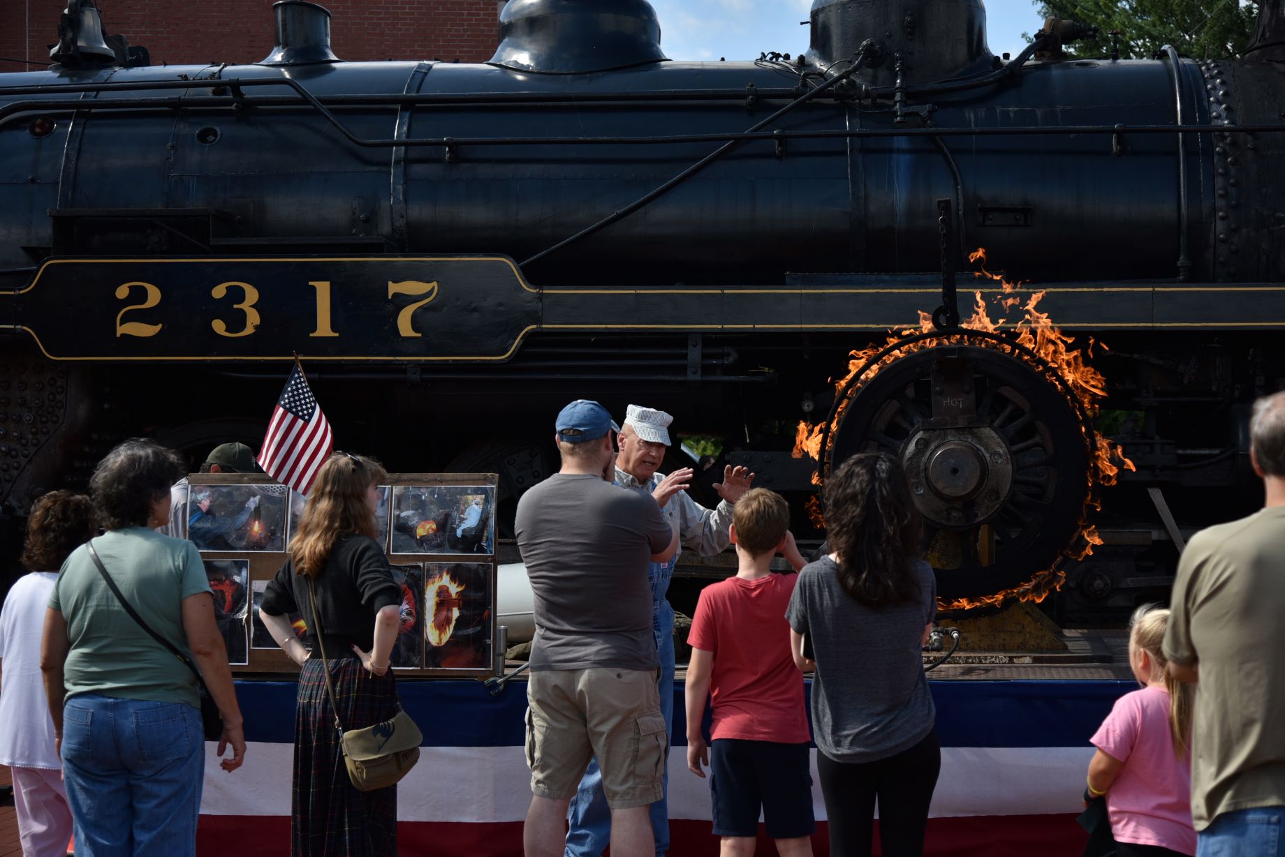 'Ring of Fire' demonstration at Steamtown