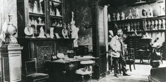 A man in an art studio.