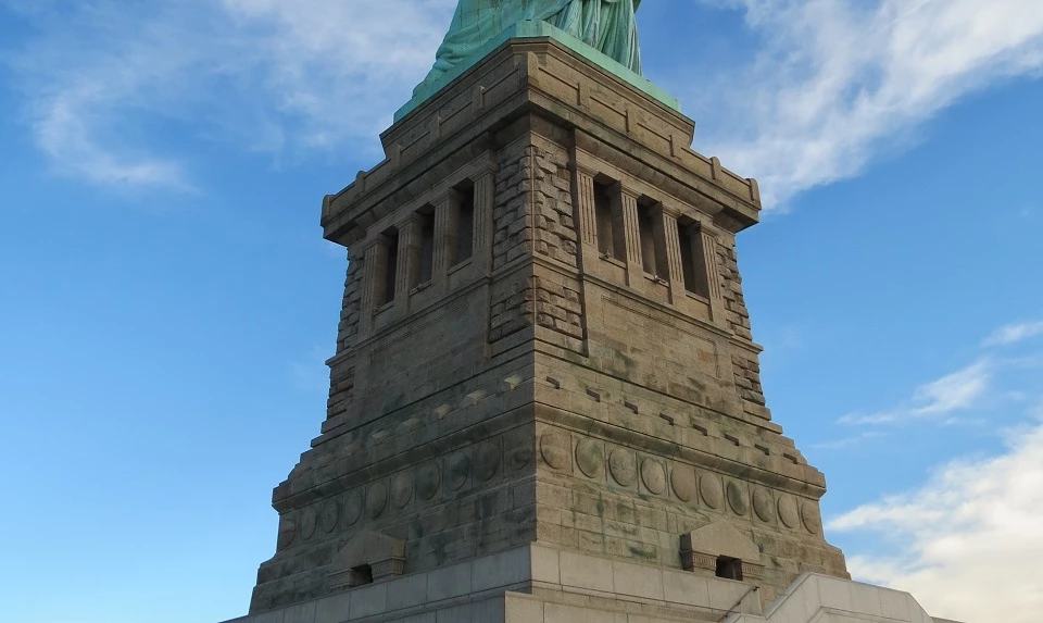 Visiting the Statue's pedestal is a great way to see New York Harbor The granite pedestal that the Statue was built on top of stands 154 feet tall