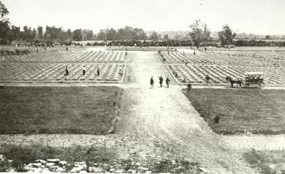 Stones River National Cemetery in 1865