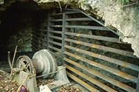 lt= steel gate on mine opening