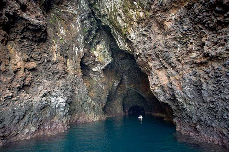 a sea cave